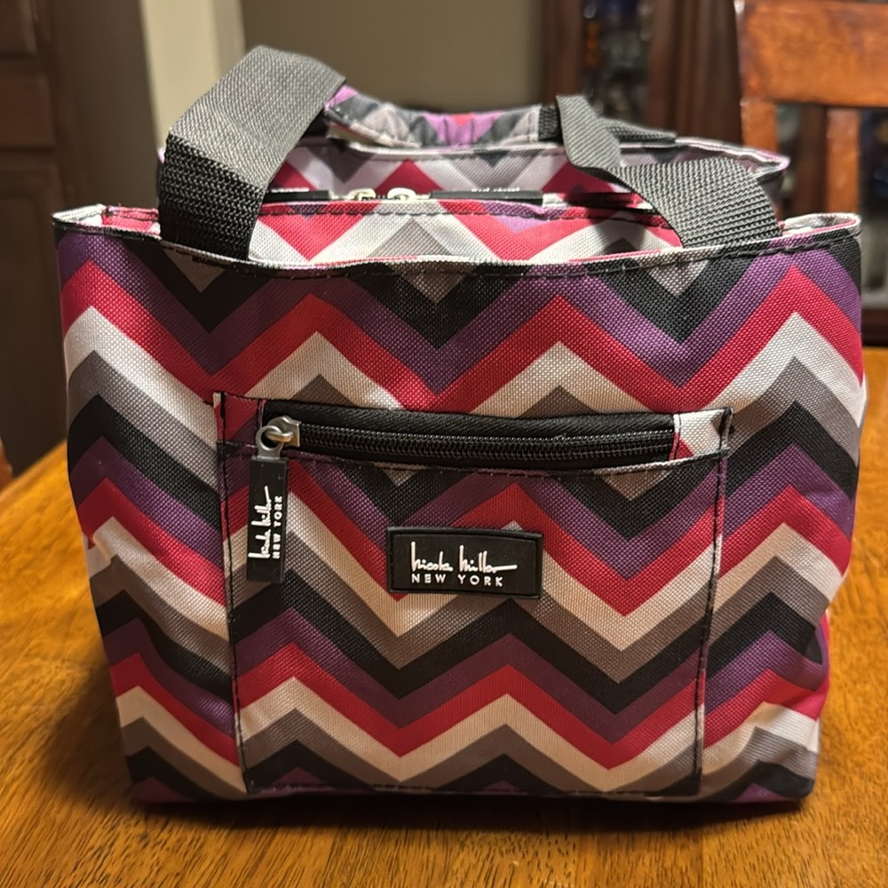 New Nicole Miller canvas insulated tote bag.